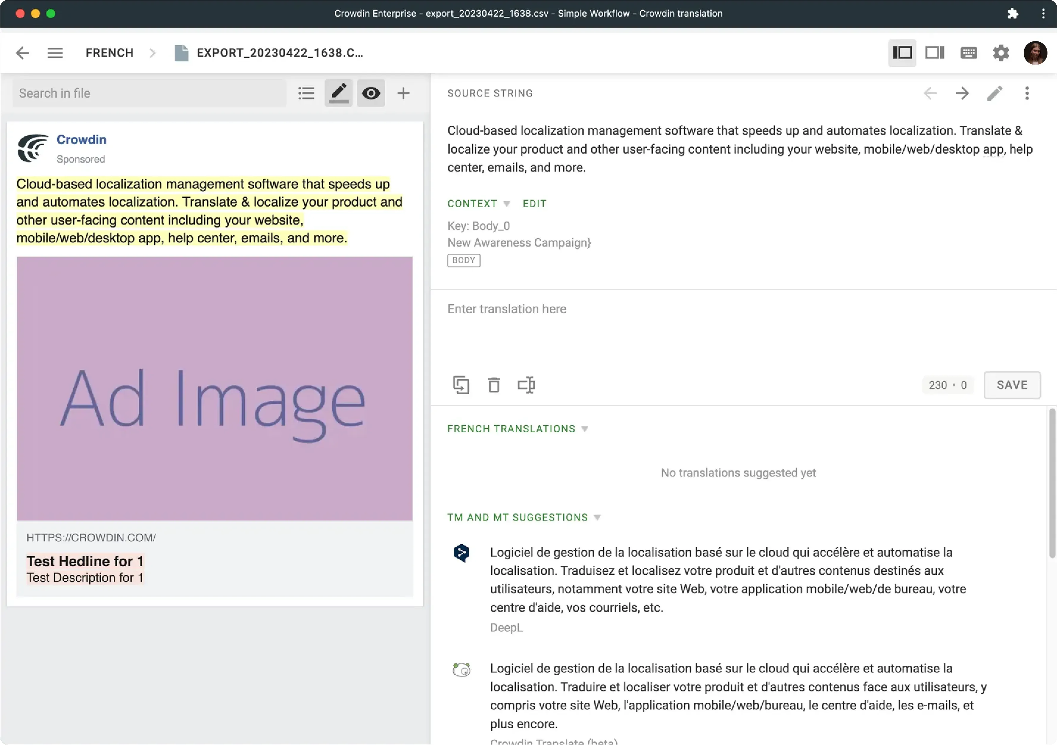 Google Ads localization